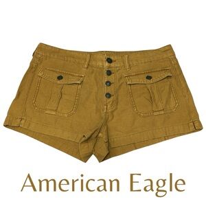 American Eagle Tomgirl Shortie Brown Cargo Shorts - Women’s 12